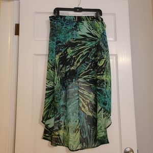 Tropical High Low Skirt